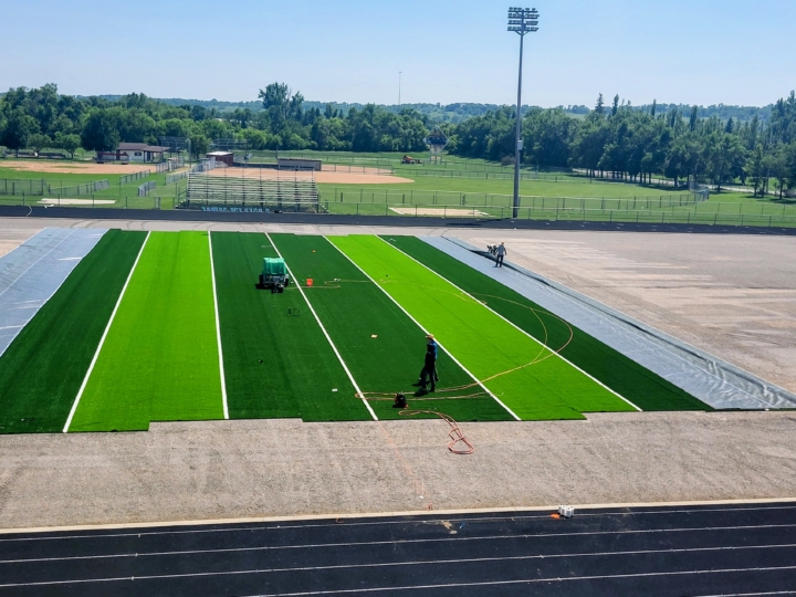 Football field turf