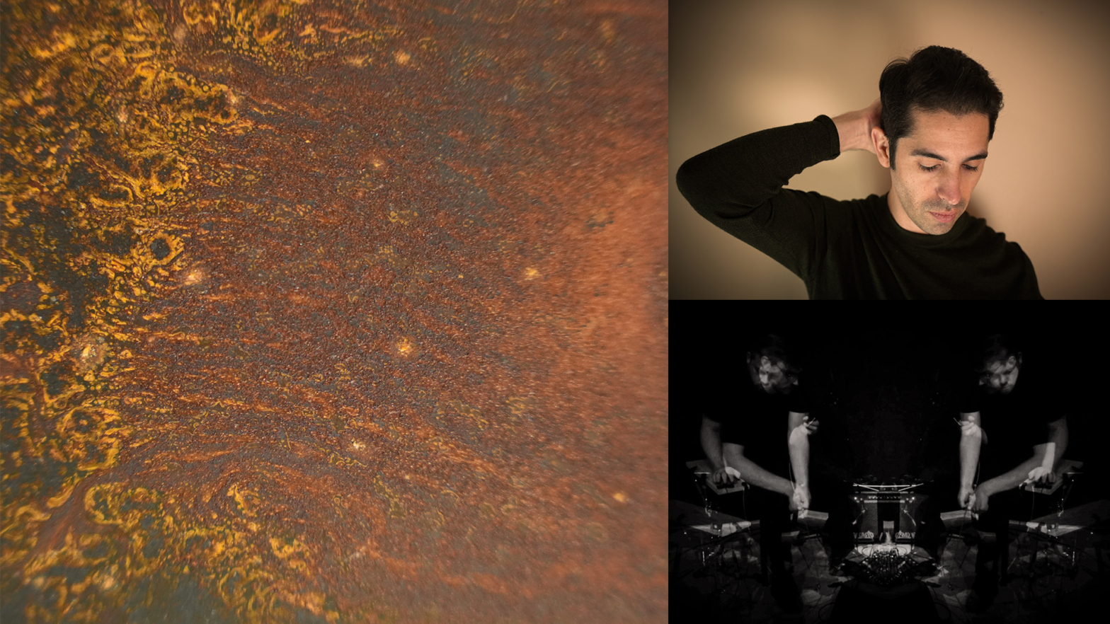 artistic photos of artist Eric Lemmon and duo low pass
