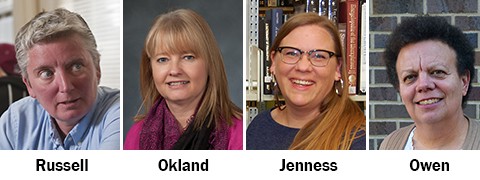 Julee Russell, Sheri Okland, Jennifer Jenness and Jackie Owen will assume new responsibilities this year.