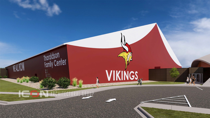 Architectural rendering of the new Tharaldson Family Center