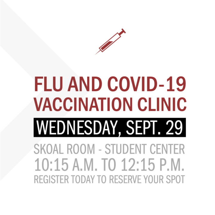 vaccination clinic on Wednesday, Sept. 29