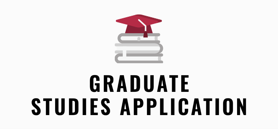 Graduate admission icon with books and a graduation cap