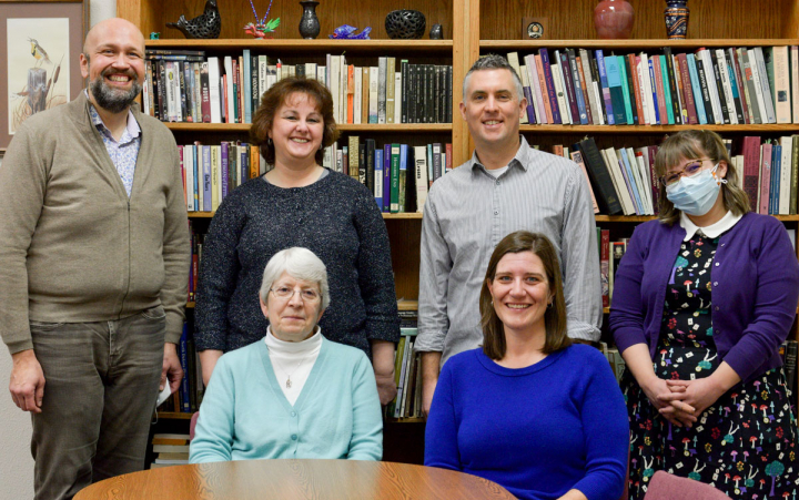 A photo of the faculty and staff at VCSU that prepared the HLC documents.