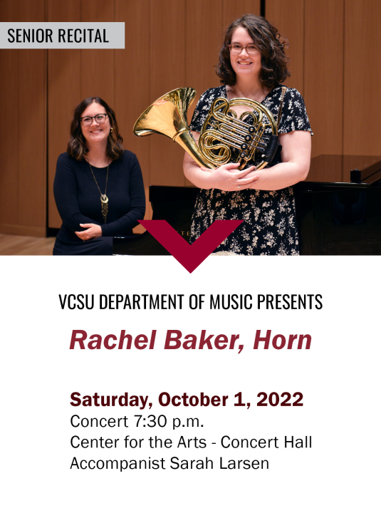Rachel Baker recital poster