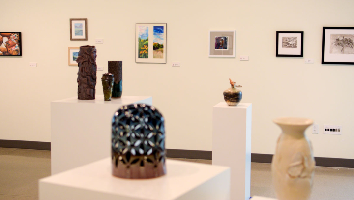 Pieces in the CFA art gallery