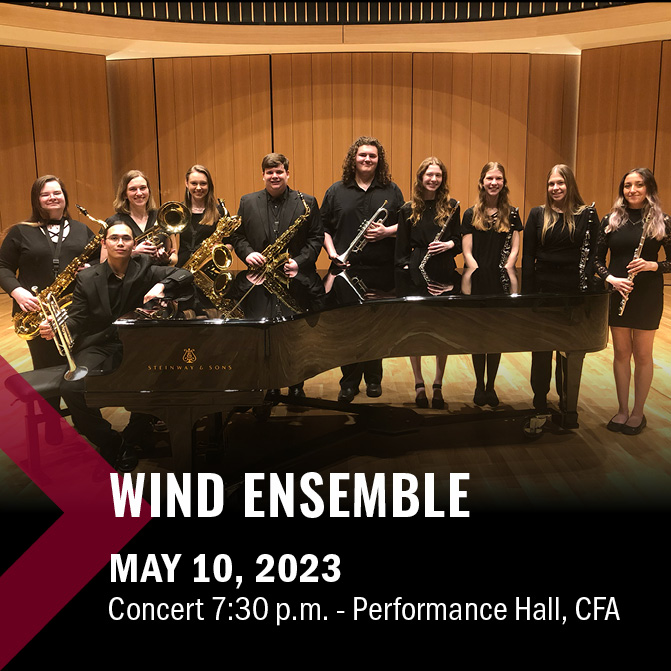 Wind ensemble concert graphic