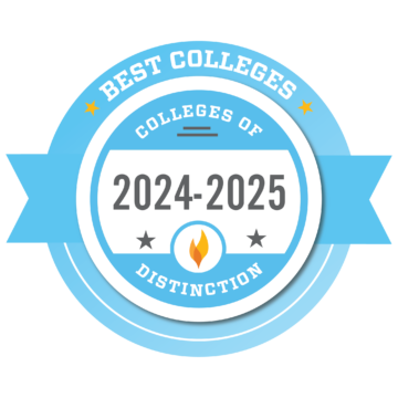 College of Distinction "Best Colleges" logo