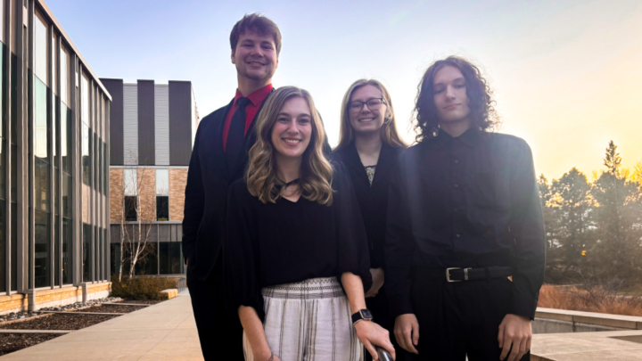 L to R: Grady Hornung, Tara Dahl, Trista Weigelt, Eric Leik