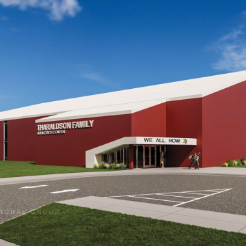 Rendering of the new athletic facility