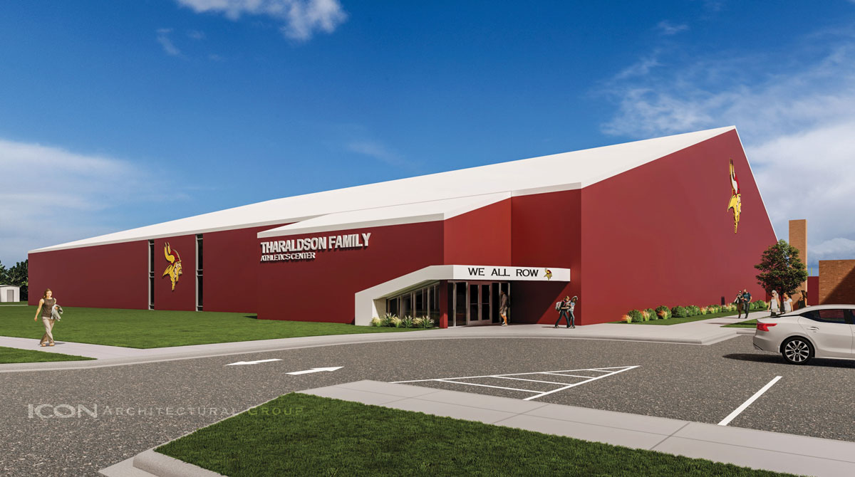 Rendering of the new athletic facility