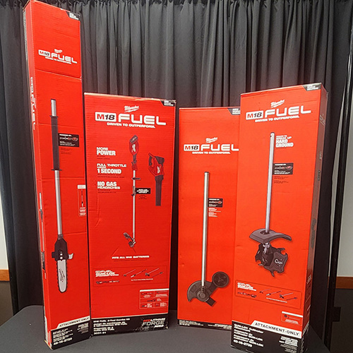Milwaukee trimming tools in boxes