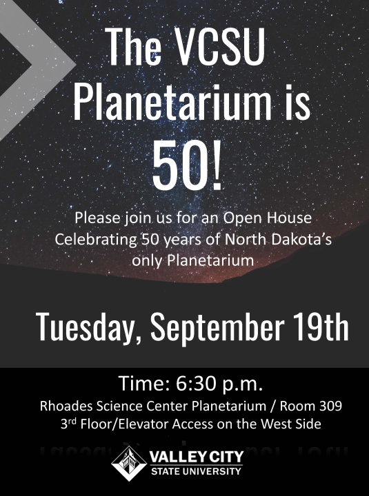 The VCSU Planetarium is 50