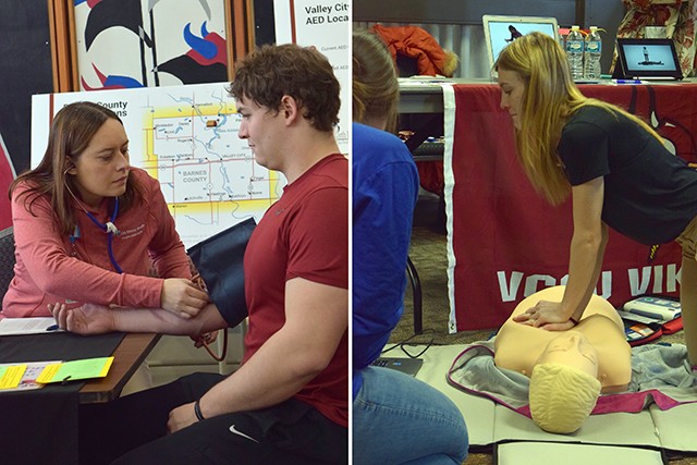 Blood pressure checks and CPR demos are just two of the many activities at the Wellness Fair.