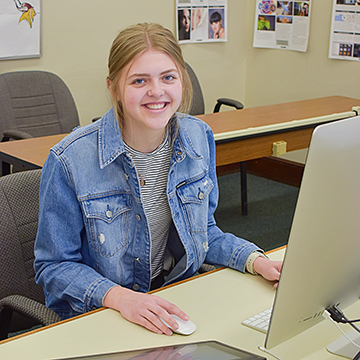 VCSU student Bailey Nelson