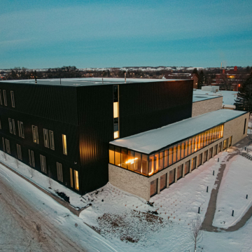center for the arts outdoor at night