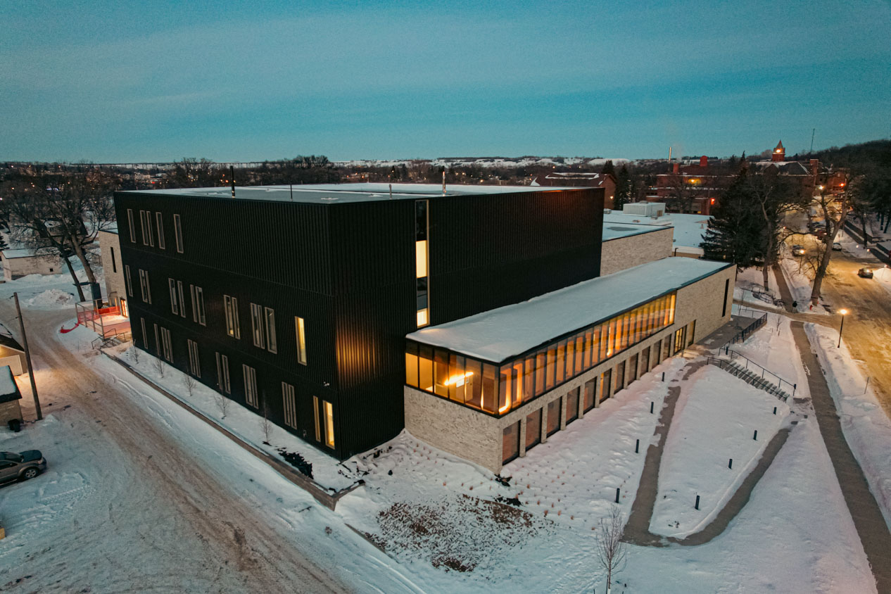 center for the arts outdoor at night