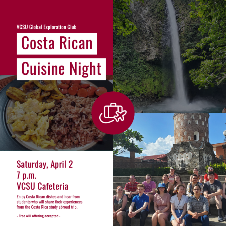 Costa Rican cuisine night graphic