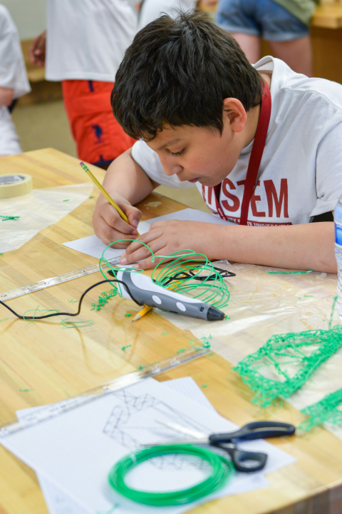 INSTEM student 3D printing