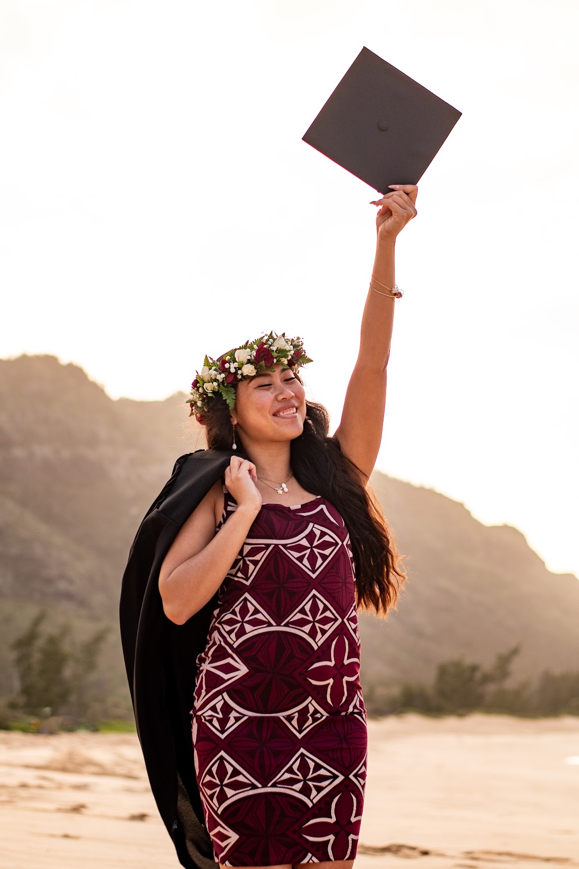 Hope Ishizaka and her diploma