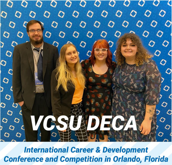 VCSU DECA members at conference