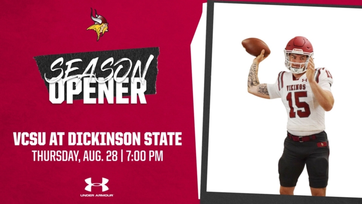 player throwing football with decorative text about the season opener
