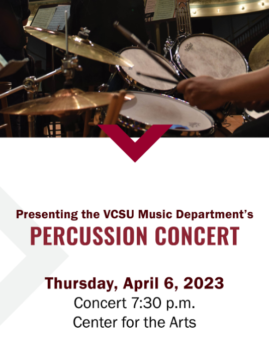 Percussion concert graphic