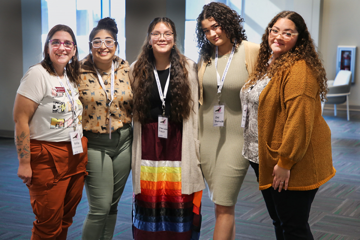 portrait of female students with director of diversity and inclusion