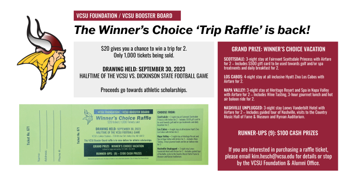 tripp raffle ticket with details