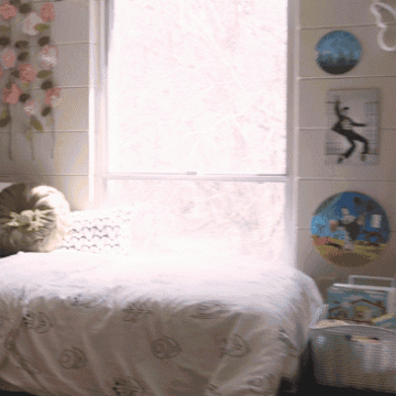 A gif of a room in Snoeyenbos Hall at Valley City State University