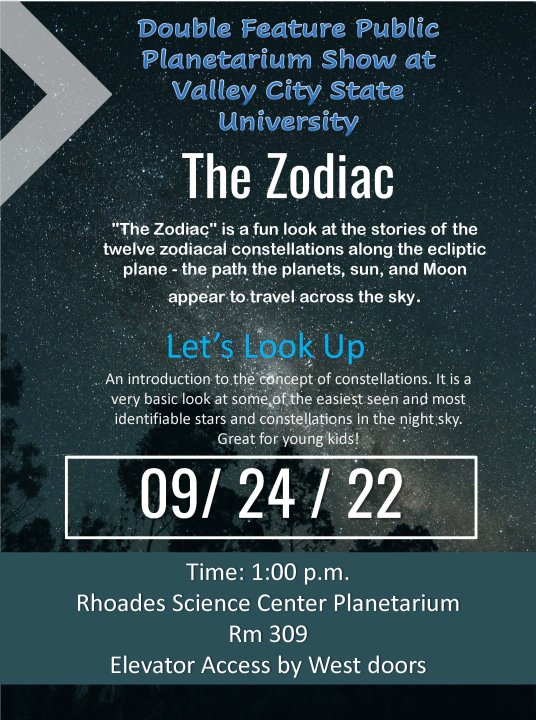 The Zodiac -Let's Look Up Flyer