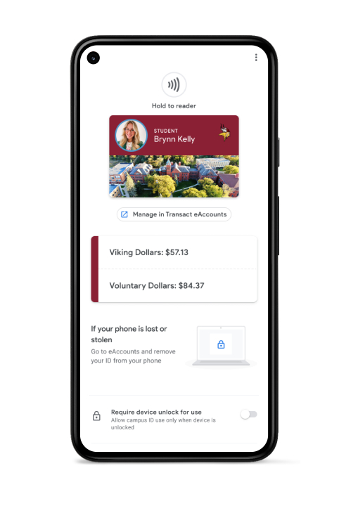 Screenshot of the Viking Mobile ID app