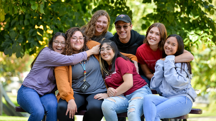 group of diverse students