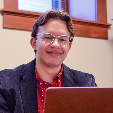 VCSU student Garret Fettig