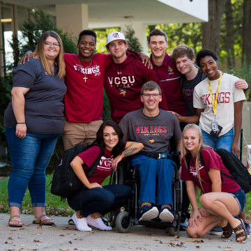 Students gather at Valley City State University