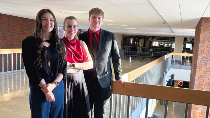 Alliana Freund, Tara Dahl and Grady Hornung
