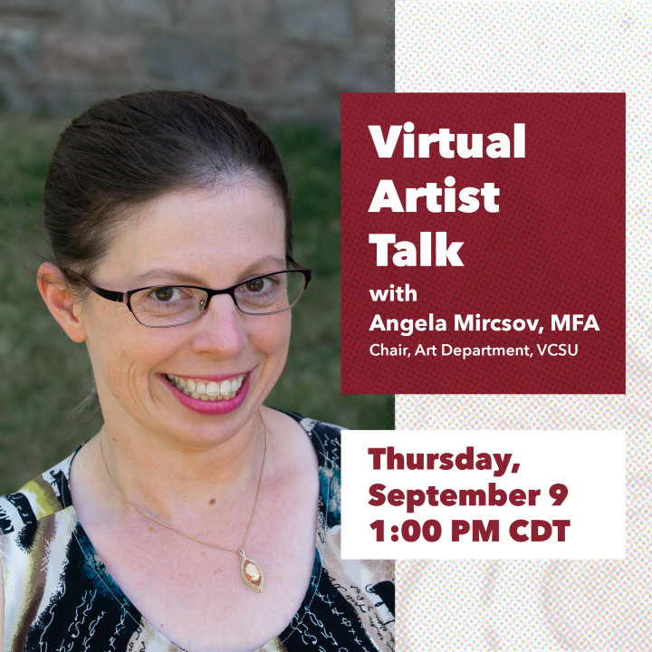 Angela Mircsov artist talk graphic
