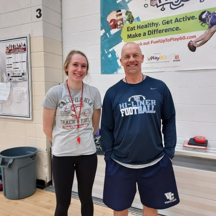 Katie Juarez with cooperating teacher, Scott Roehrich