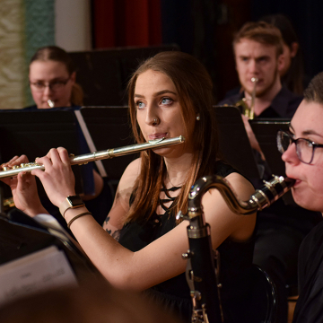 Students performing at one of VCSU's many recitals