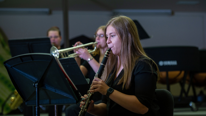 students playing instruments