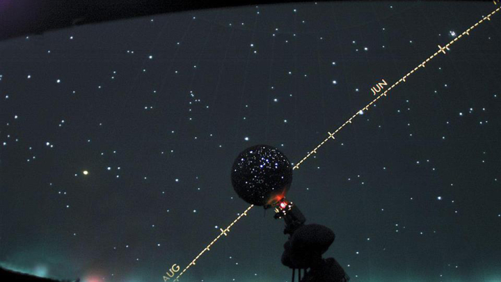 Spitz 512 planetarium with a 24-foot domed ceiling